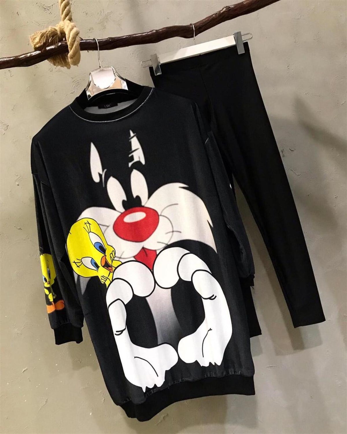 Sylvester ve Tweety Sweat (Siyah)