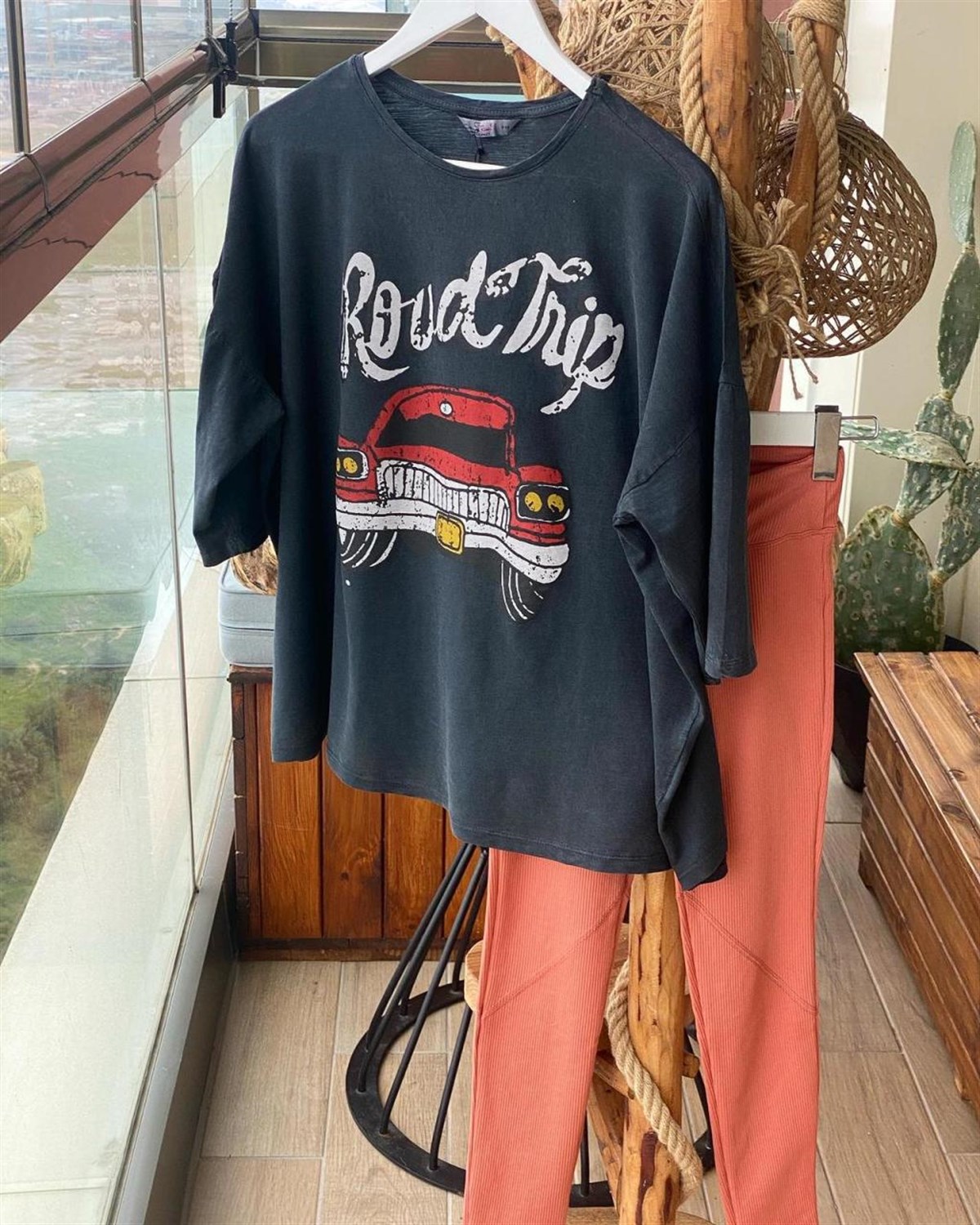 Taş Yıkamalı Tshirt (Antrasit)