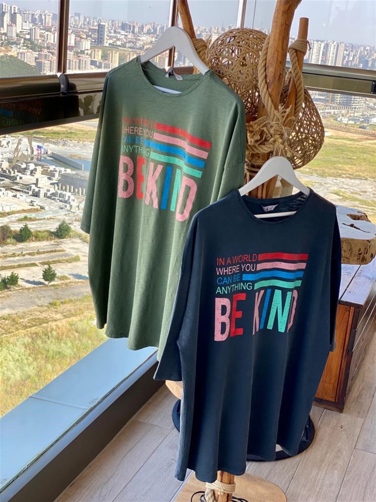Taş Yıkamalı Tshirt (Antrasit)