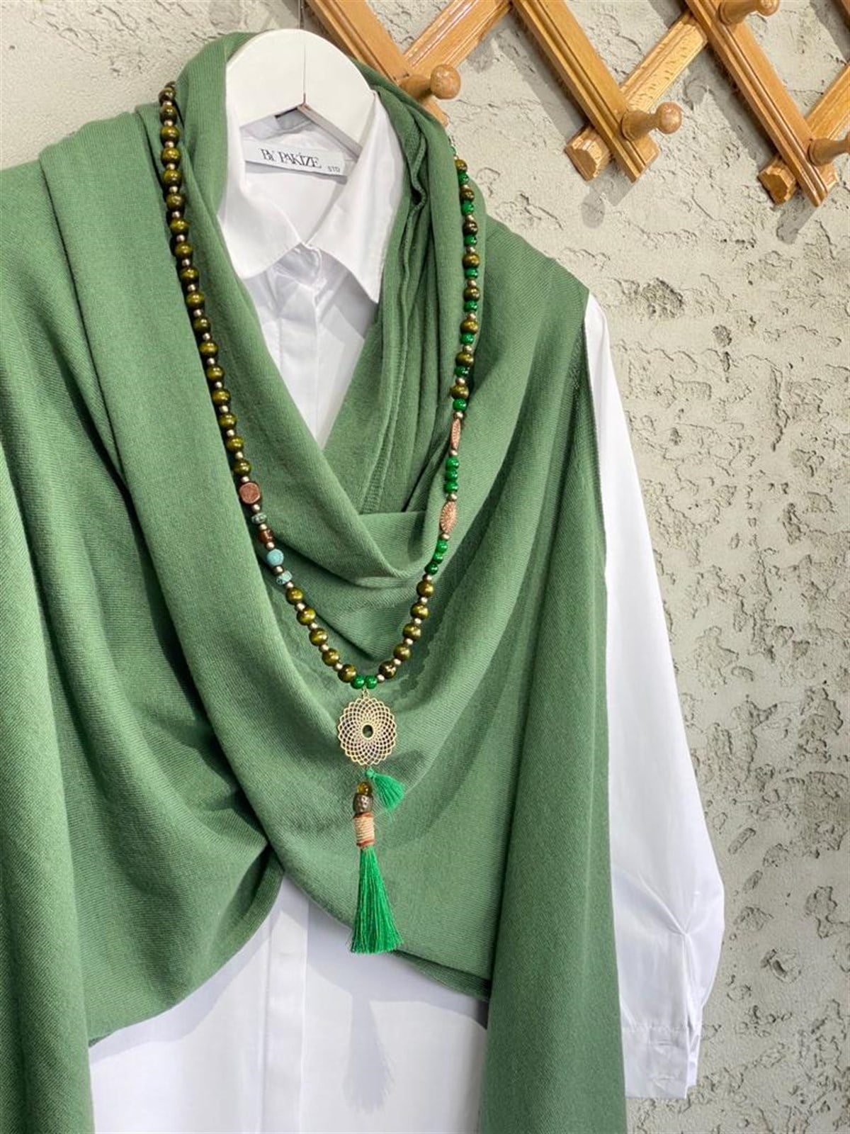 Tasarım Model Asimetrik Kesim Yelek (Haki)