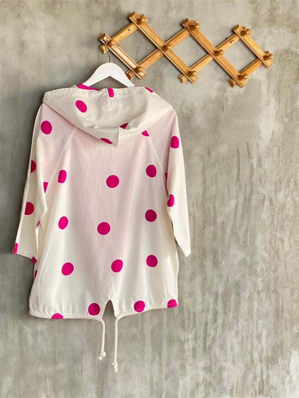 Tasarım Model Puantiyeli Ceket (Pembe)