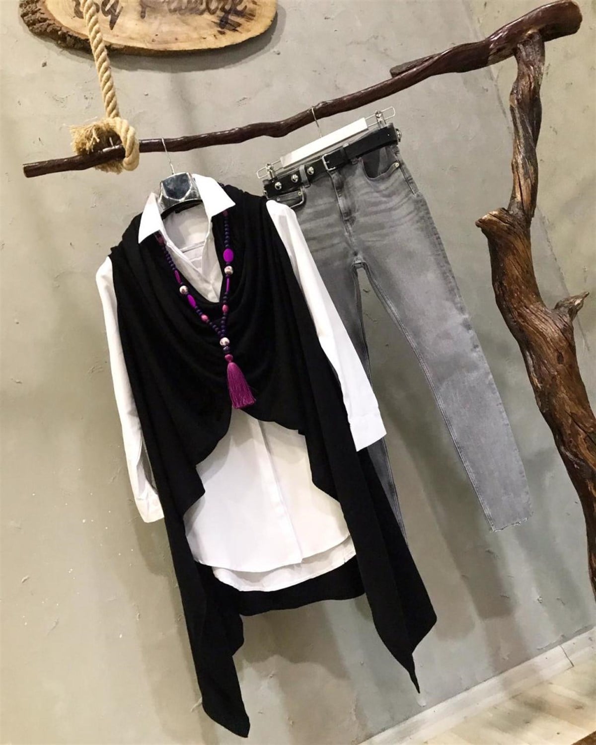 Tasarım Model Triko Tok Yelek (SİYAH)