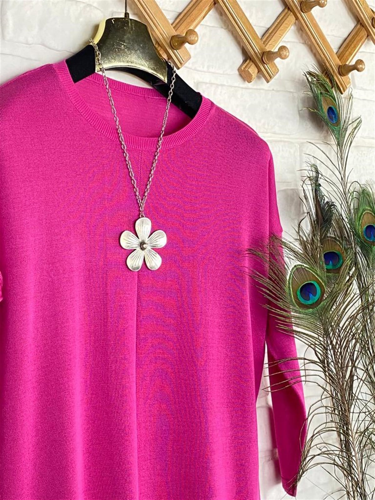 Triko Tunik (Fuşya)