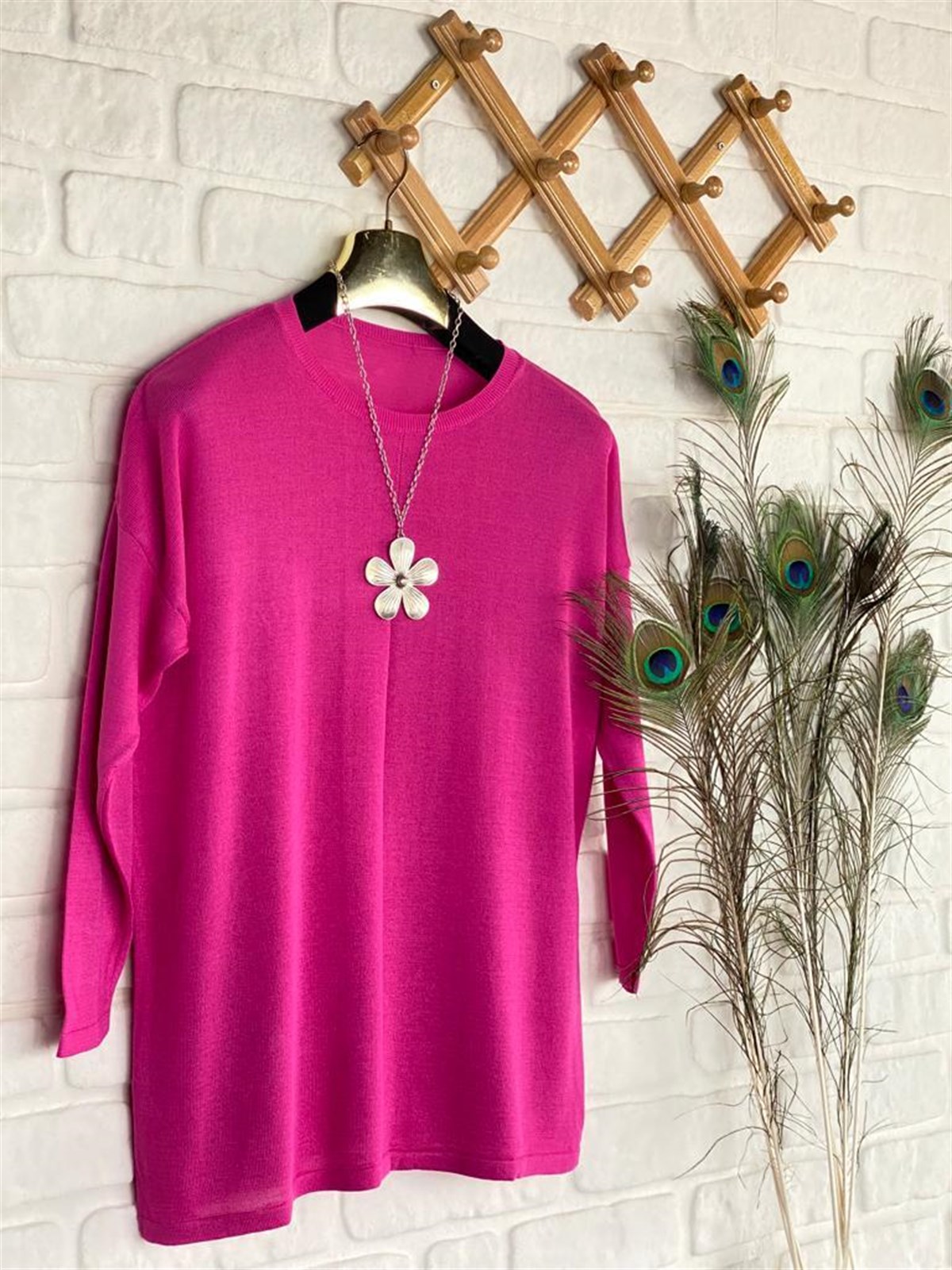 Triko Tunik (Fuşya)