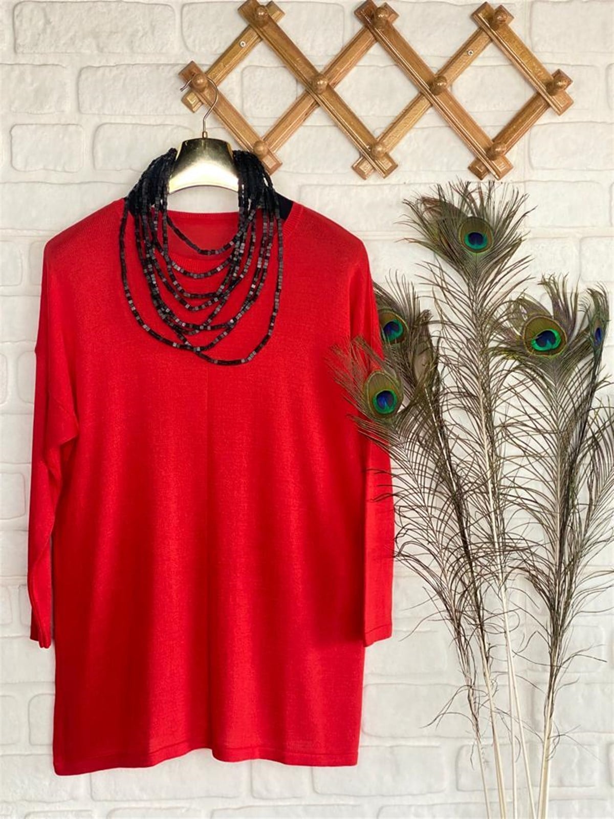 Triko Tunik (Kırmızı)