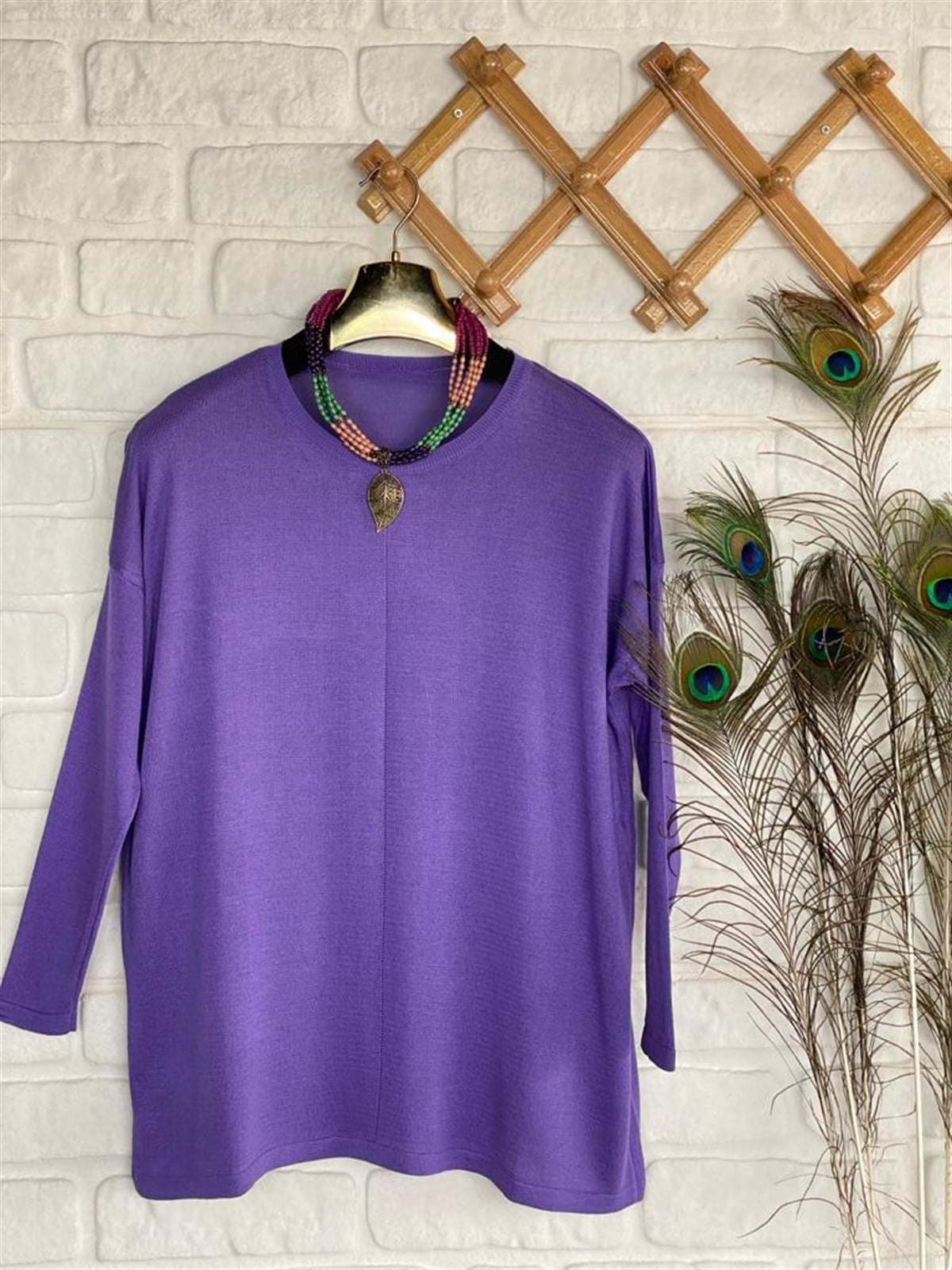 Triko Tunik (Mor)