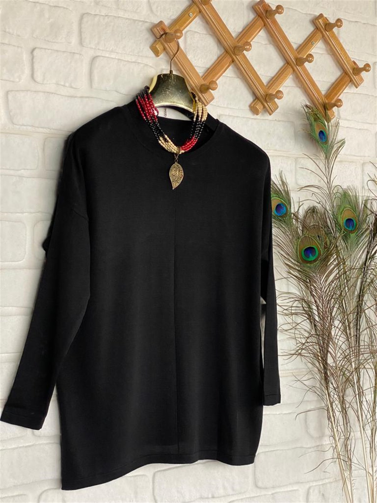 Triko Tunik (Siyah)