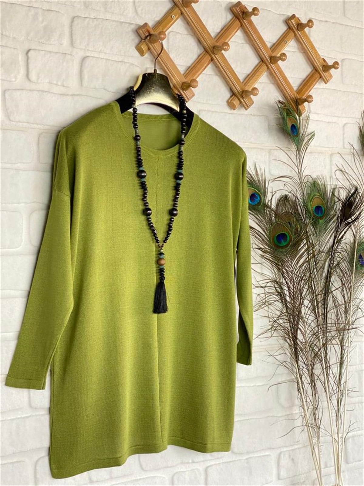 Triko Tunik (Yağ Yeşili)