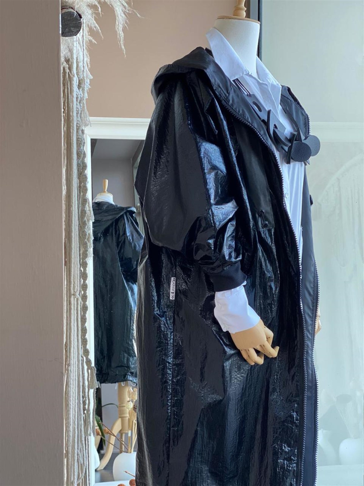 Uzun Oversize Kesim Mont