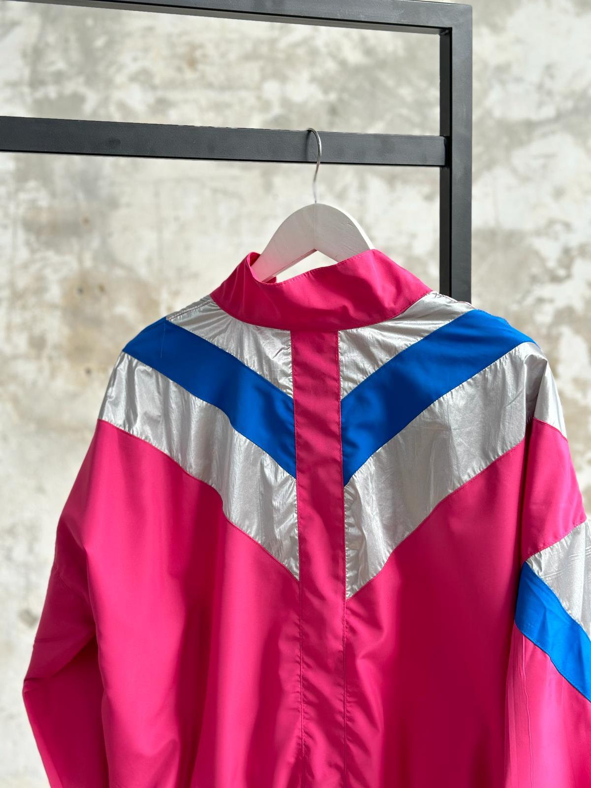 Varak Baskılı Kadın Yağmurluk (Pembe)