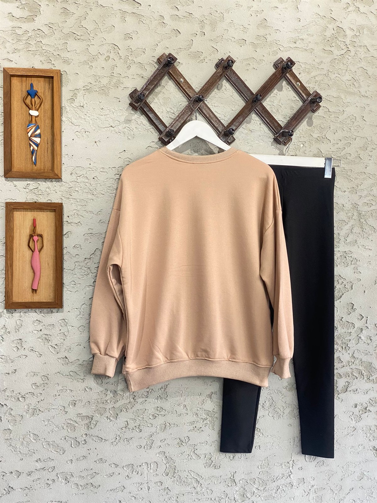 Yıldız Model Zincir Detay Sweat (Vizon)