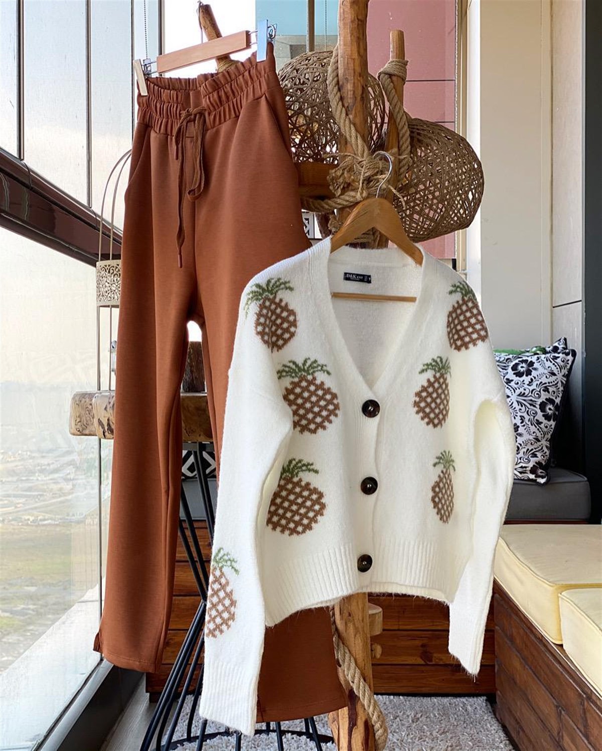 Yumuşak Dokulu Jogger Pantolon (KİREMİT)