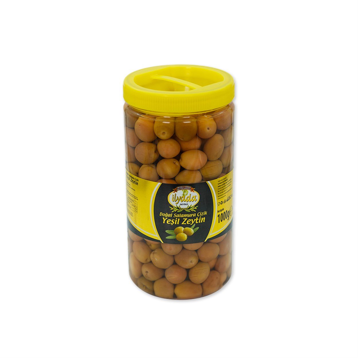 Doğal Salamura Çizik Yeşil Zeytin 1000 gr