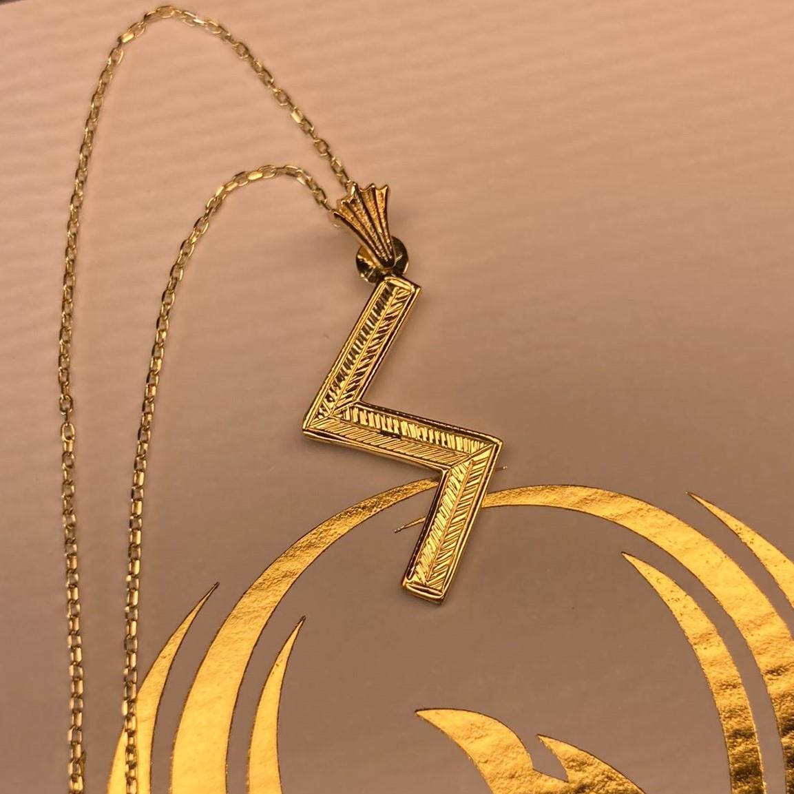 Rune Necklace Gold