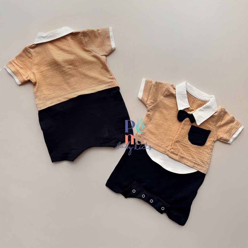 Açık Kahverengi Cepli Süveter Tulum - Brown