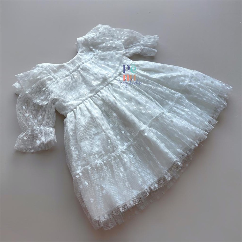 Beyaz İpek Elbise - Isabella