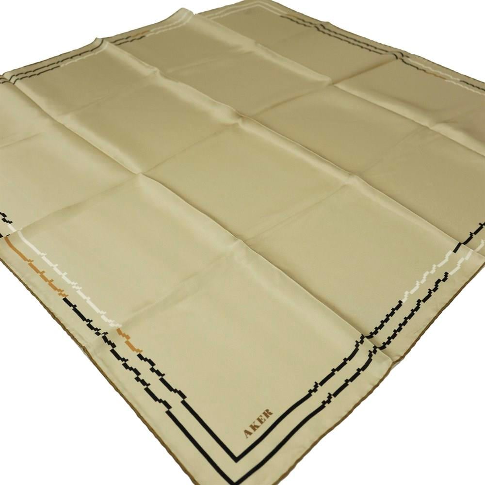 Aker Krepe Saten İpek Eşarp 8067701-361