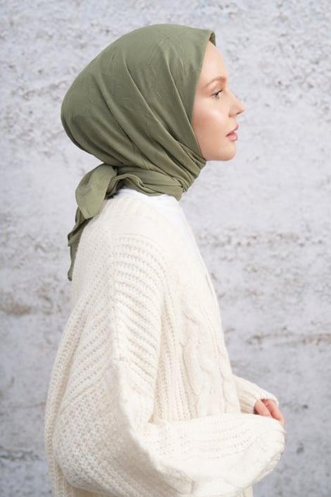 Armanda Bambu Kraş Eşarp 3286-Keten Yeşili