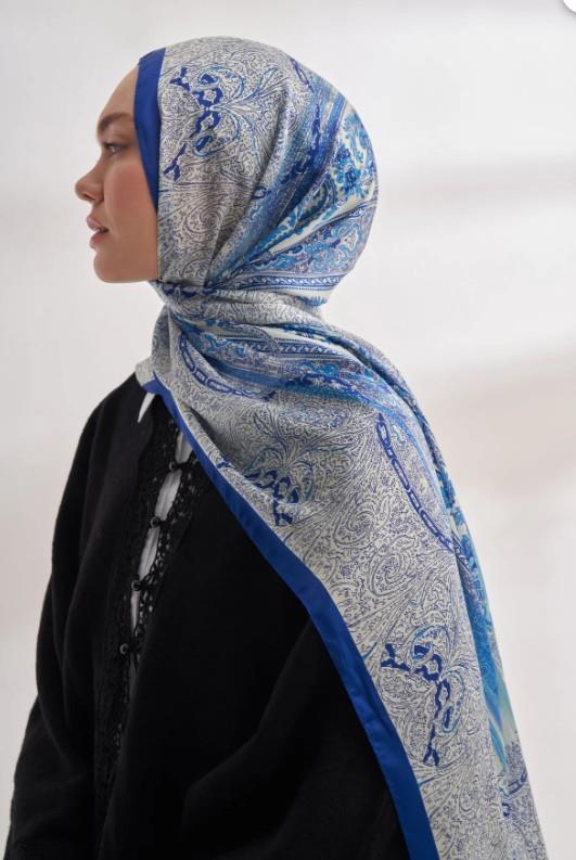 Armanda İthal Vual Nuit Desen Şal 04463-Saks