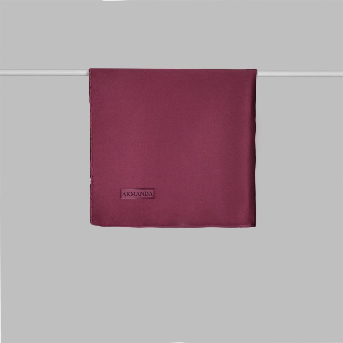 Armanda Tivil İpek Eşarp 4445-Bordo