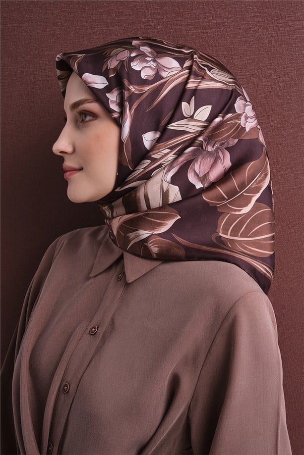 Armine Jakarlı İpek Eşarp 9608D-50