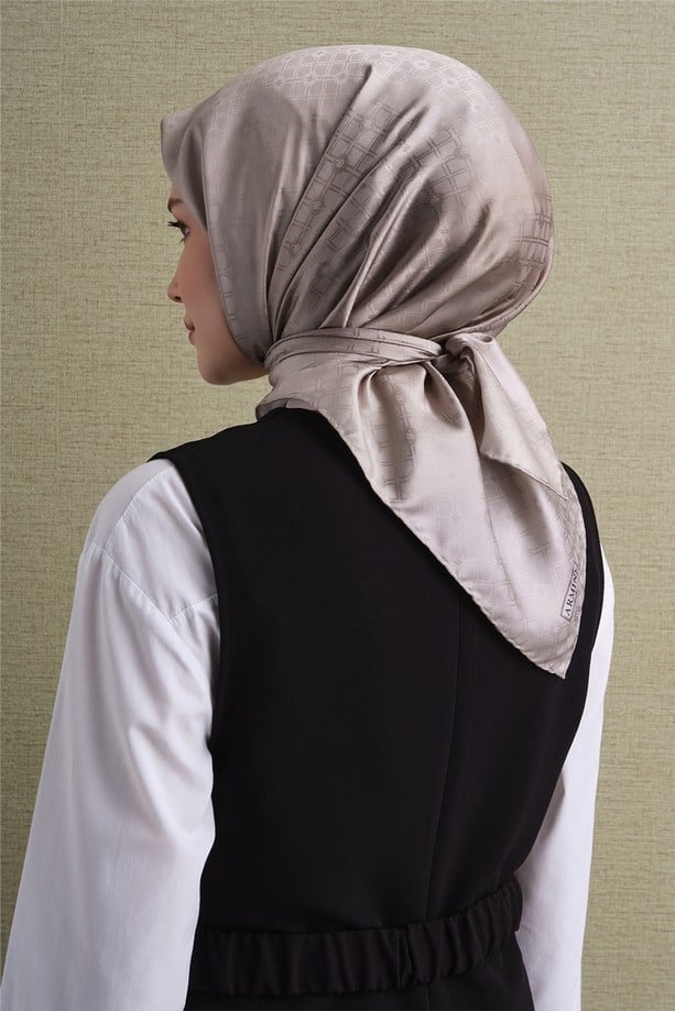 Armine Jakarlı İpek Eşarp 9647D-83