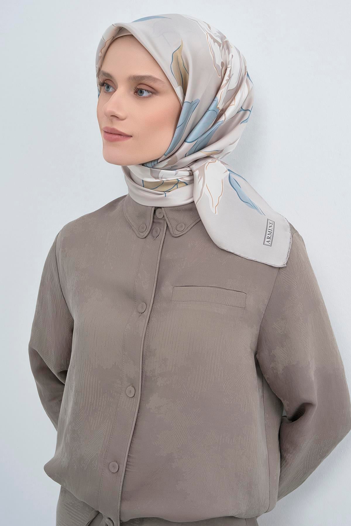 Armine Saten İpek Eşarp 9509D E26YA9509D01-05