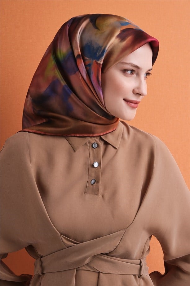 Armine Saten İpek Eşarp 9603D-36