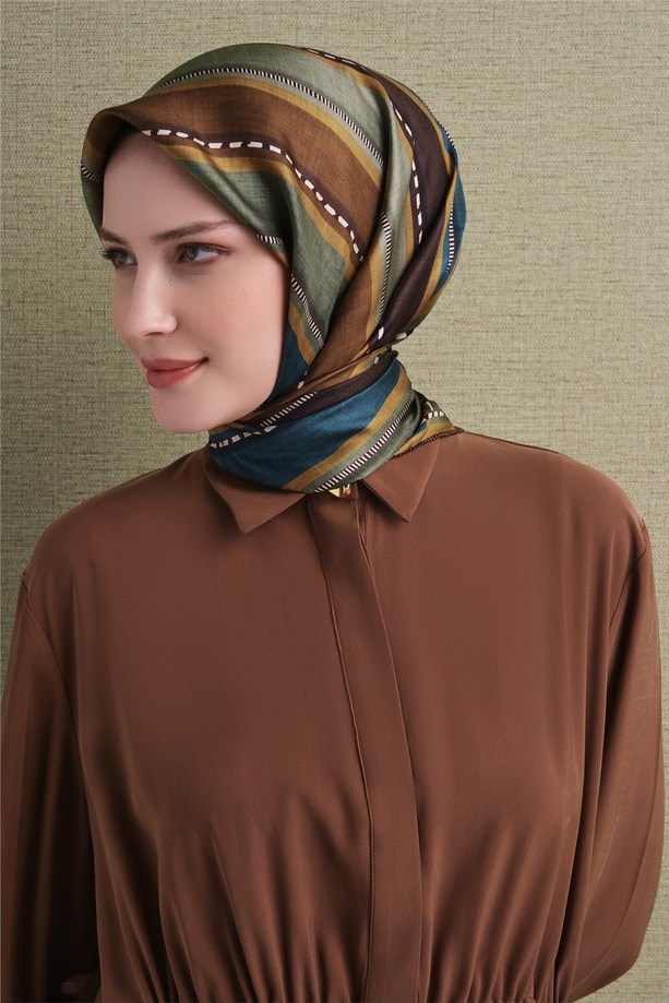 Armine Saten İpek Eşarp 9621D-80