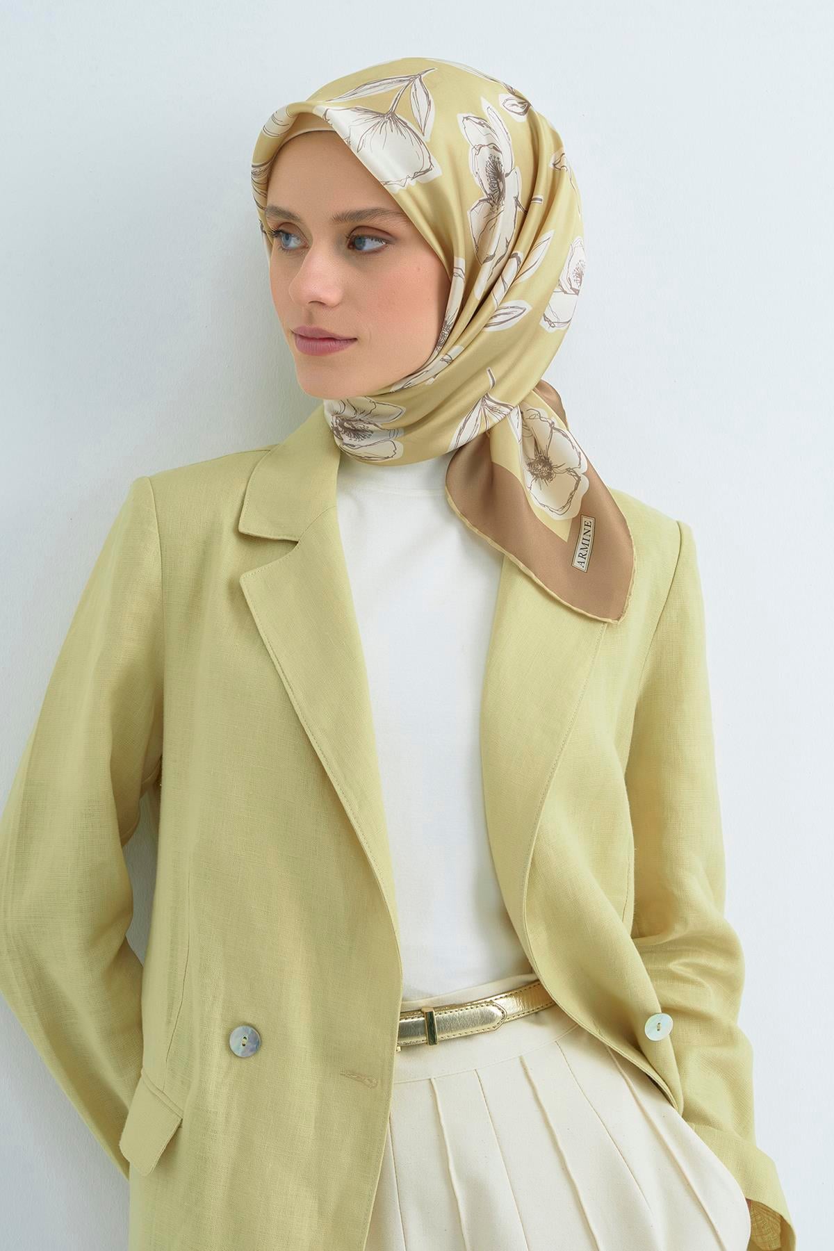 Armine Tivil İpek Eşarp 9536D E26YA9536D02-37