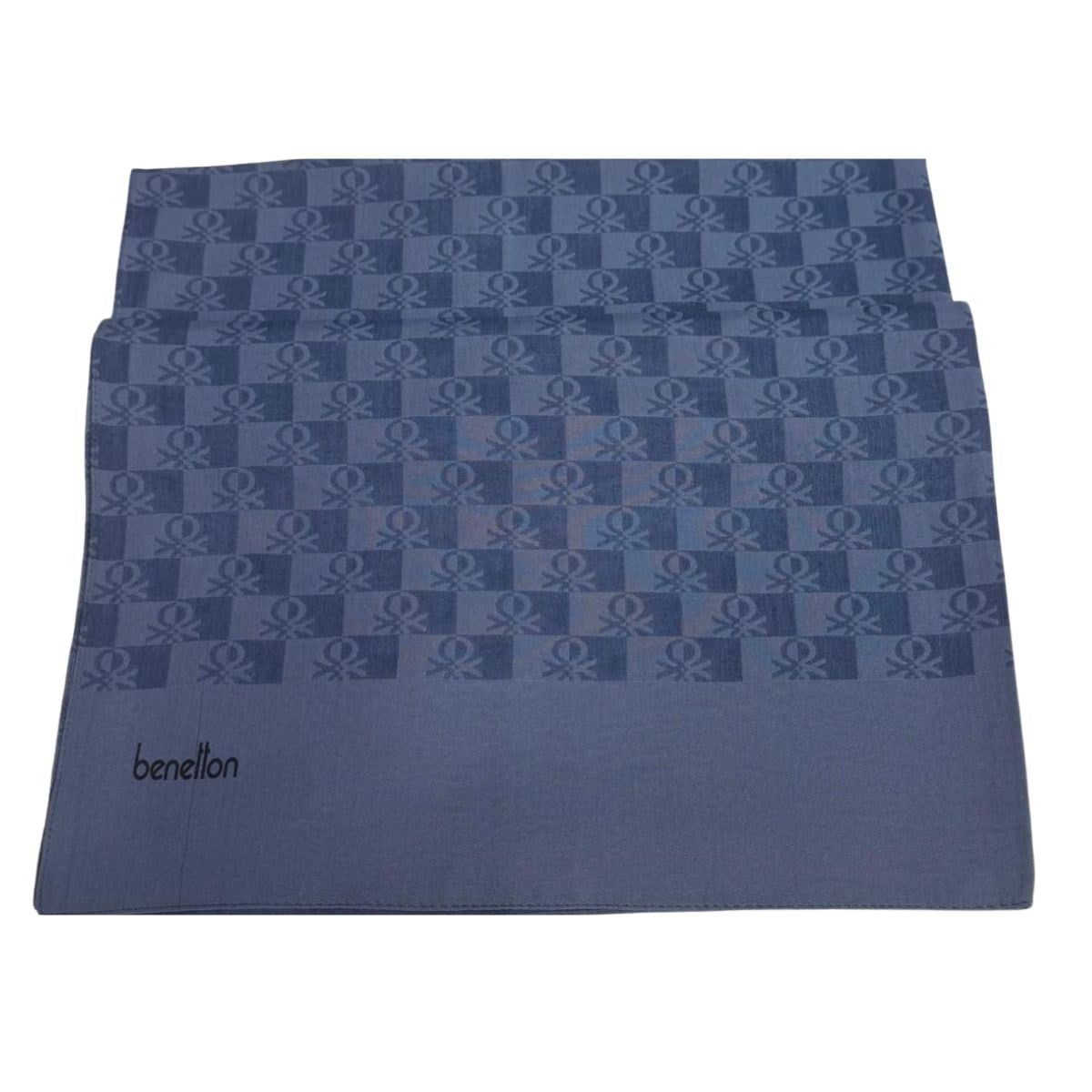 Benetton Elegante Tre Şal 1027-İNDİGO