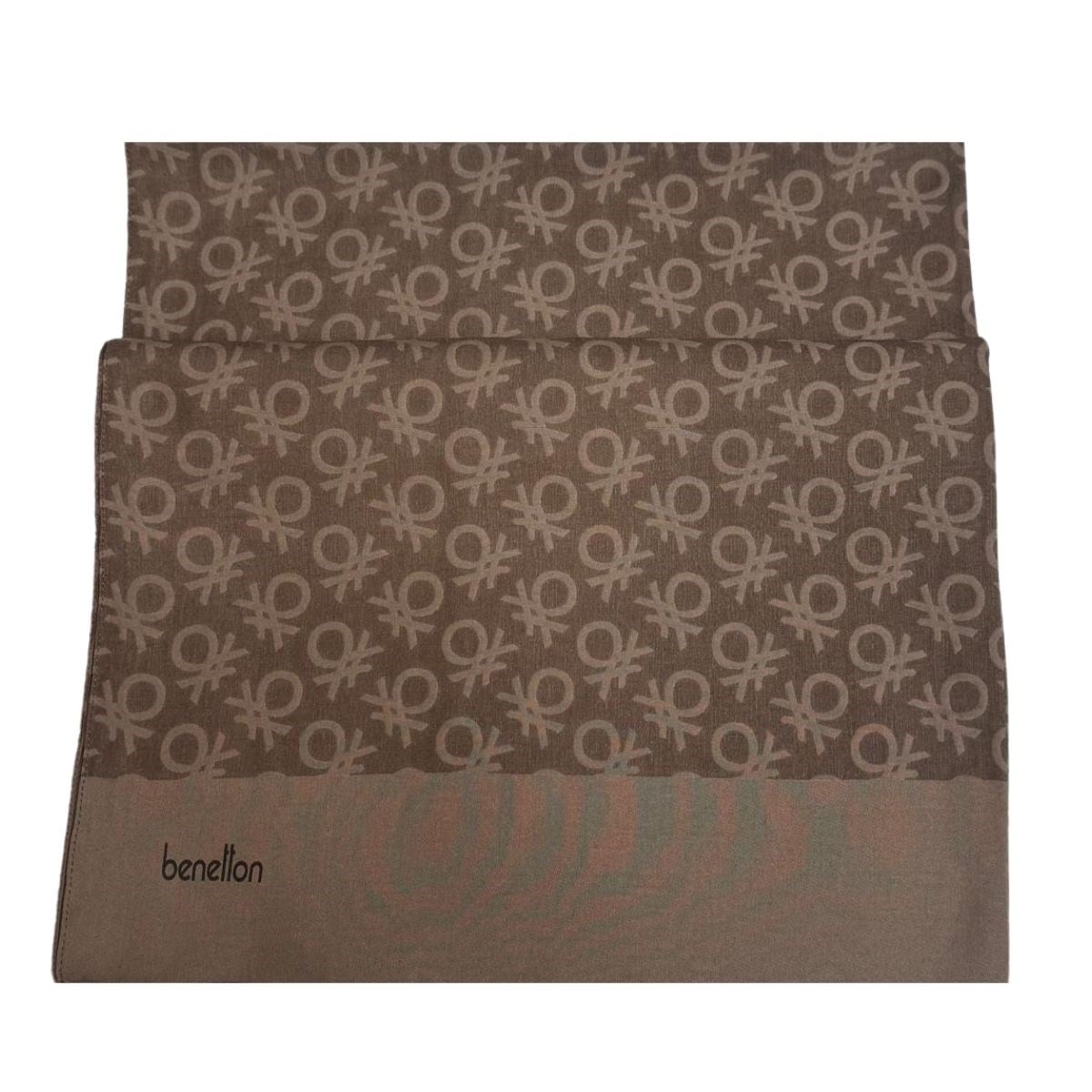 Benetton Elegante Uno Şal 01023-Açık Kahve
