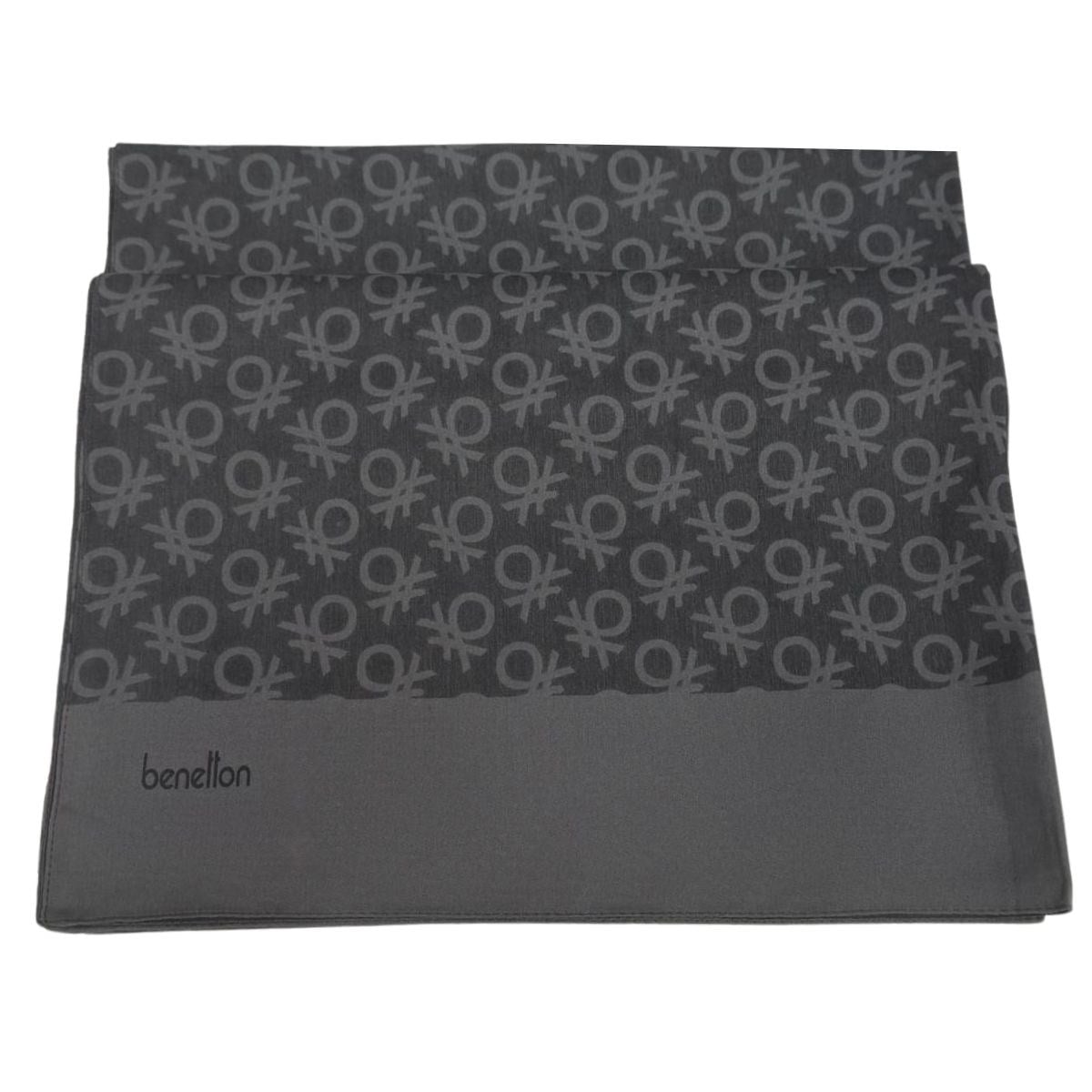 Benetton Elegante Uno Şal 01023-Koyu Antrasit