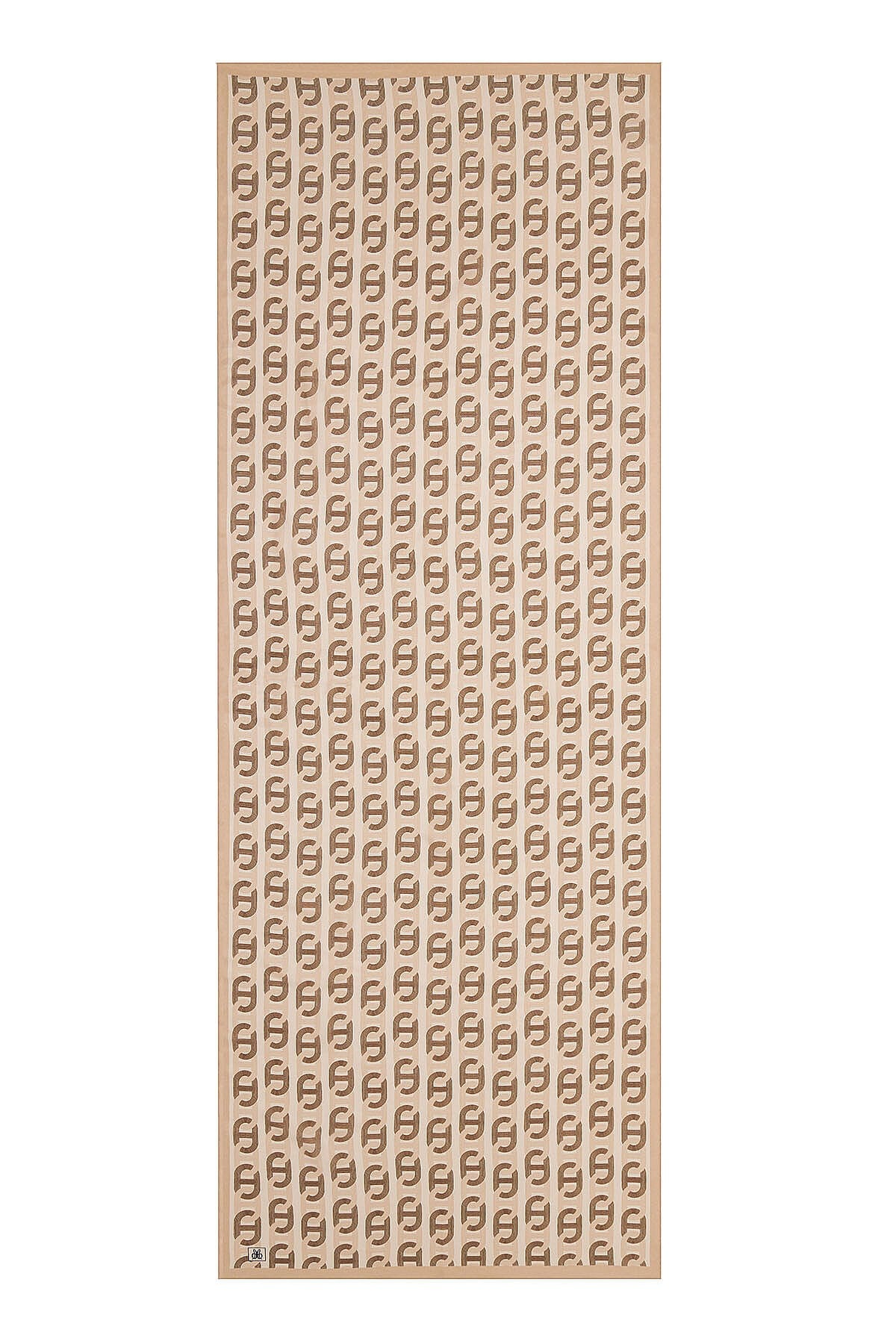 Çağrı İpek Chain Desen Crep İpek Şal 14067-9