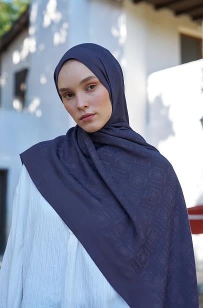 Ed Scarf Welness Logo Desen Şal 01103025-Mor