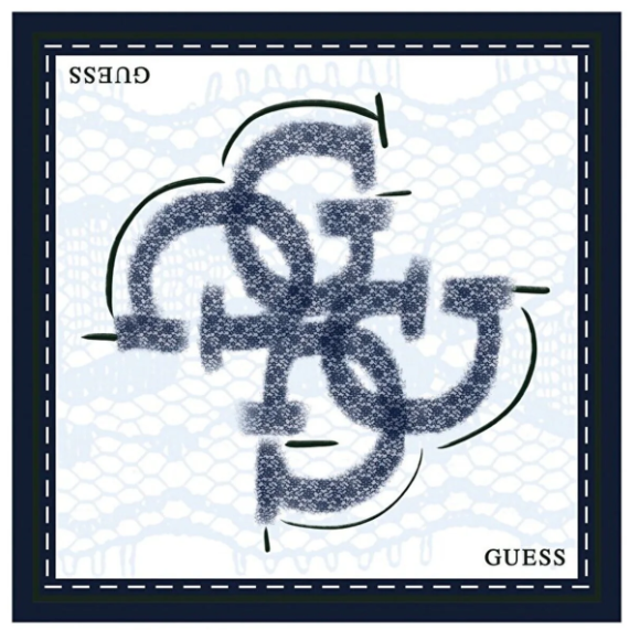 Guess Tivil İpek Eşarp AW5726SIL90-Blu