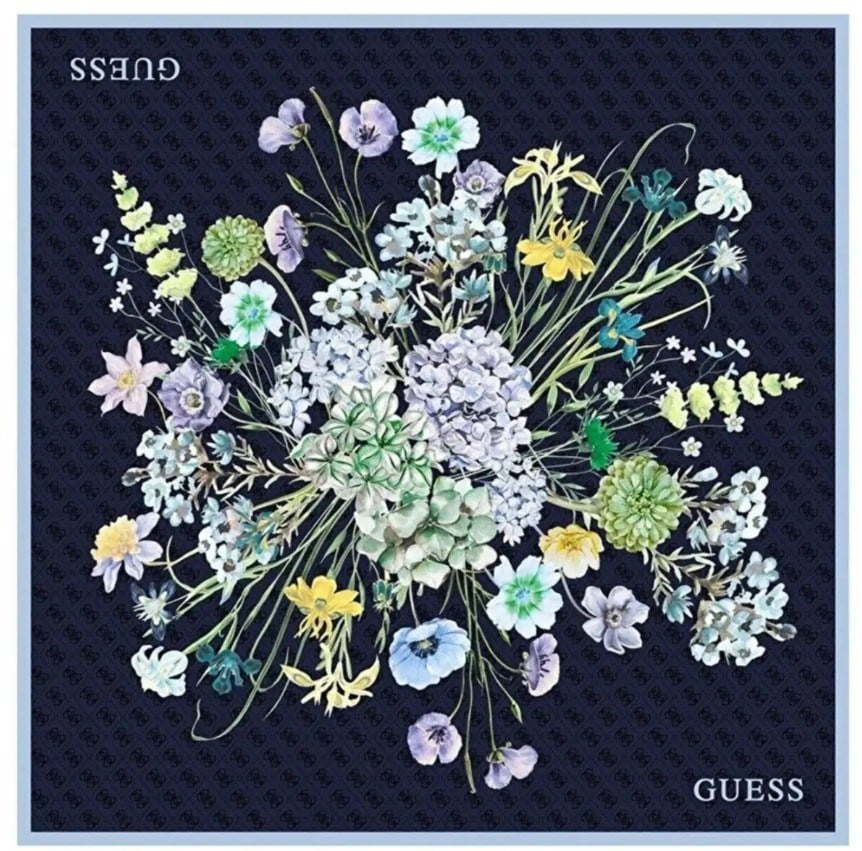 Guess Tivil İpek Eşarp AW5764SIL90-Blu