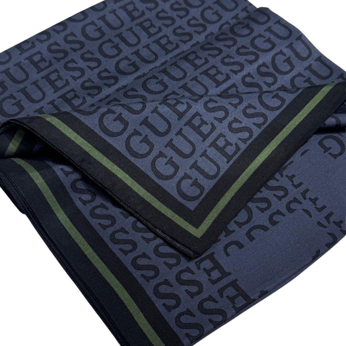 Guess Yün İpek Monogram Şal AW5745SIL03-Blu