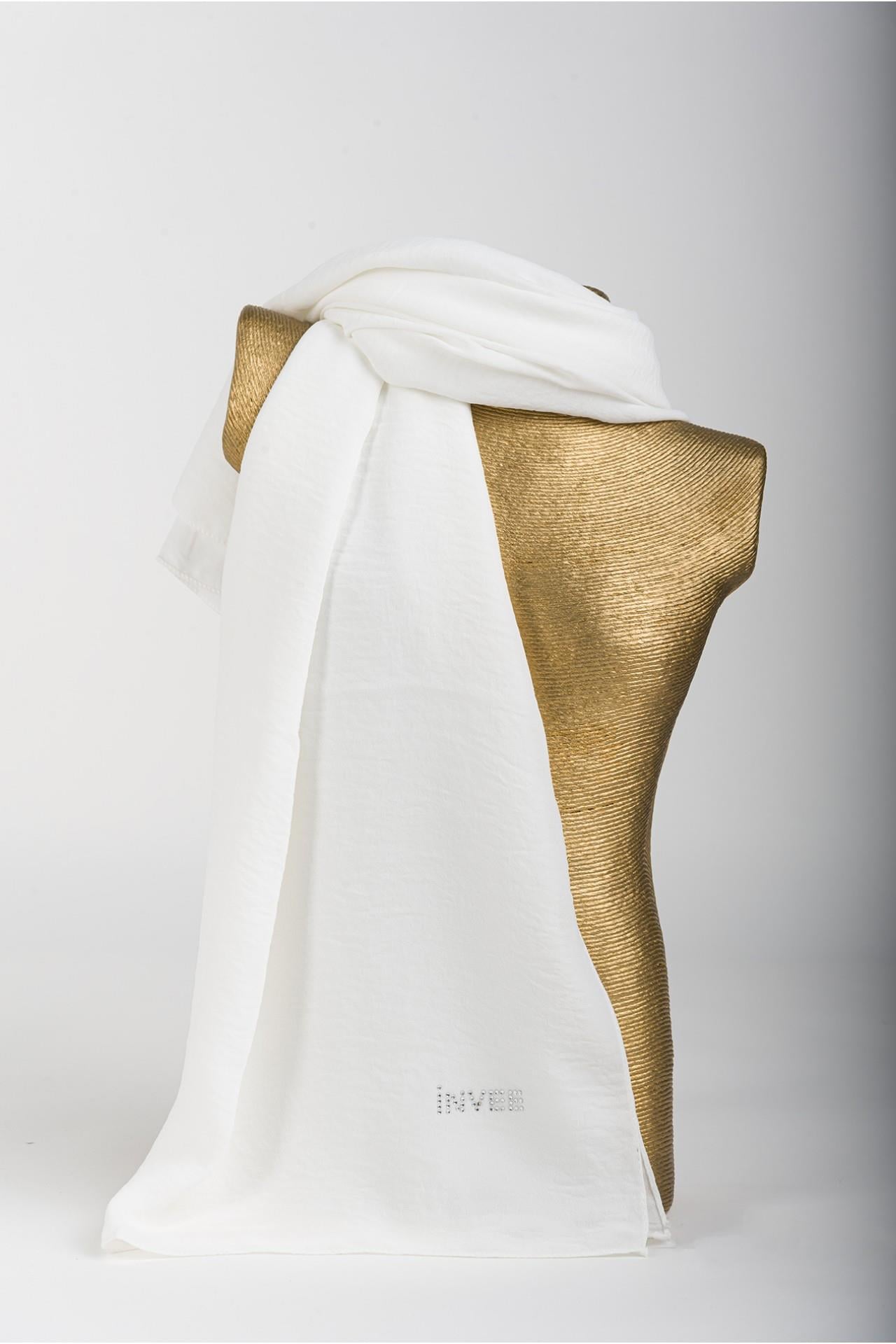 İnvee Caz Eşarp 1346-Ekru