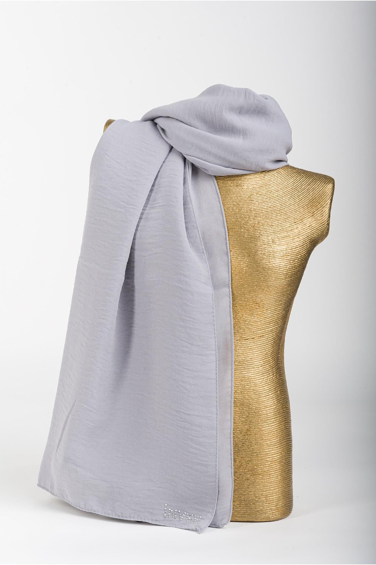 İnvee Caz Eşarp 1346-Gri