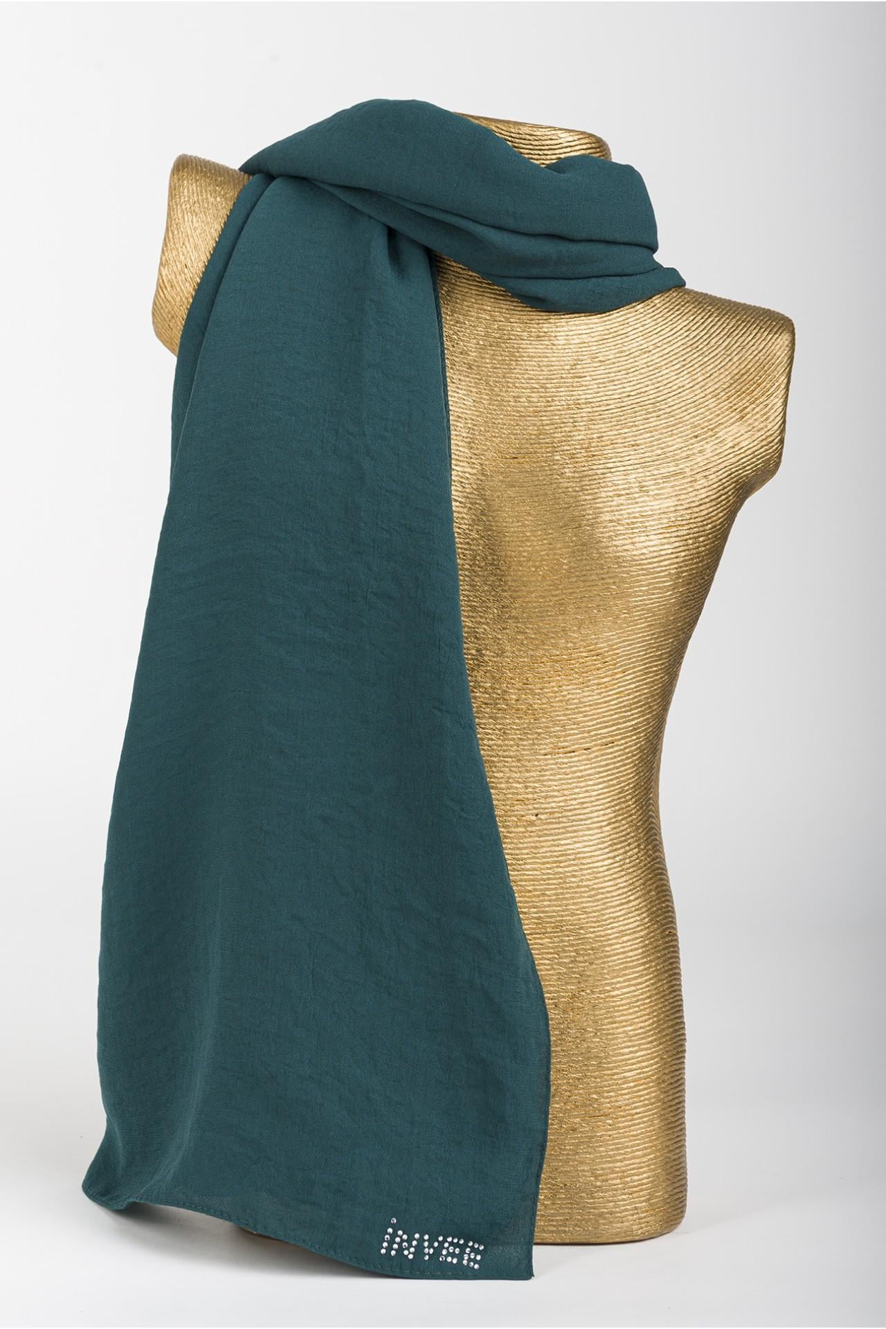İnvee Caz Eşarp 1346-Zümrüt
