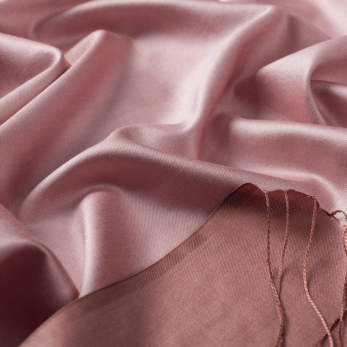 İpekevi Çift Taraflı Düz Renk İpek Şal 927-Pastel Pembe