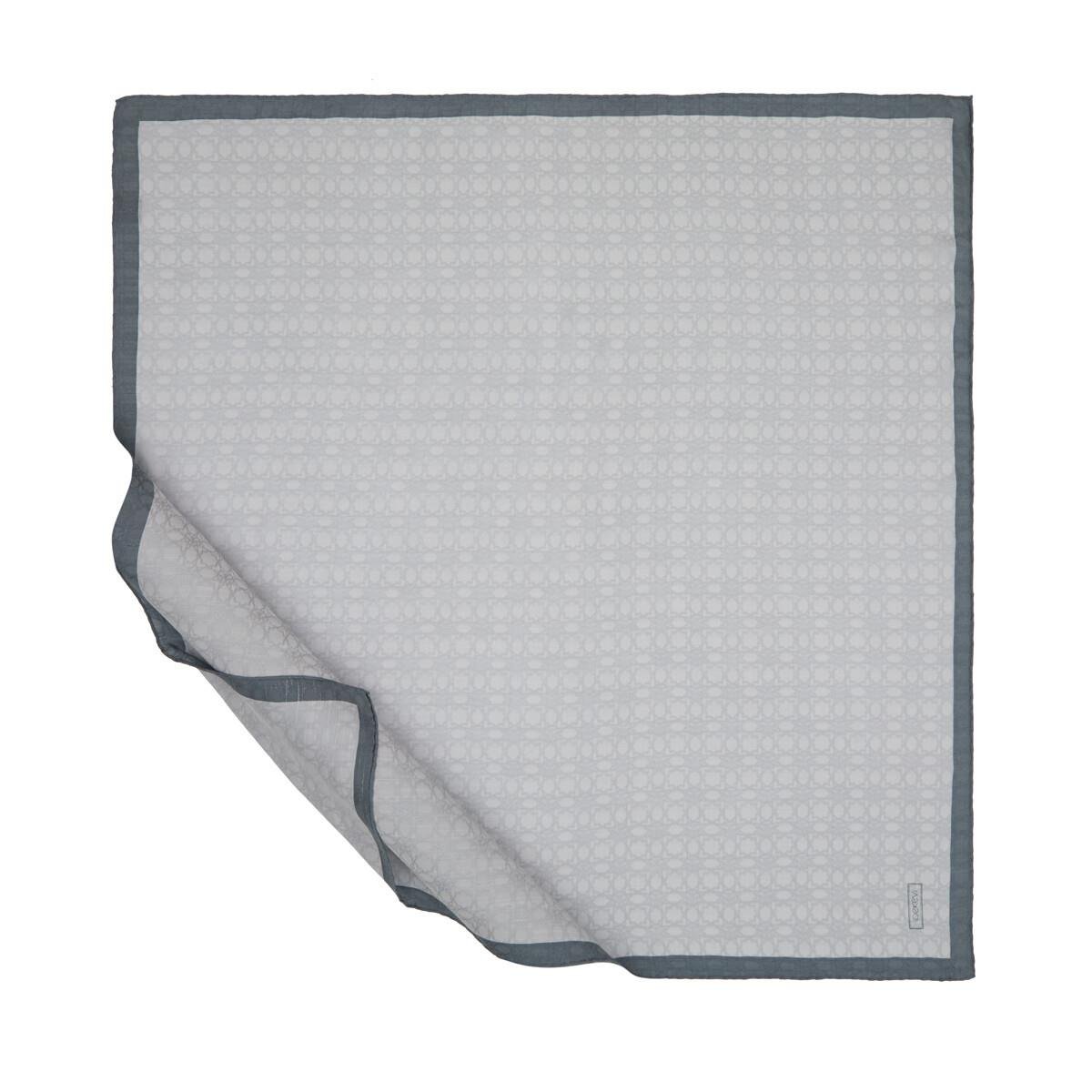 İpekevi Dört Mevsim Monogram Eşarp 04357-Buz Beyazı
