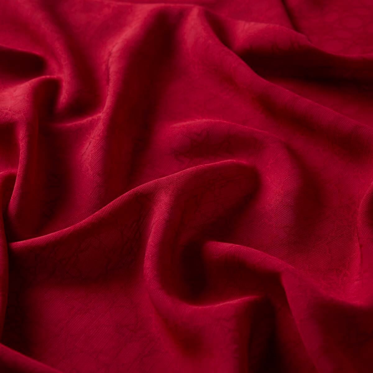 İpekevi Dört Mevsim Monogram Eşarp 04357-Bordo