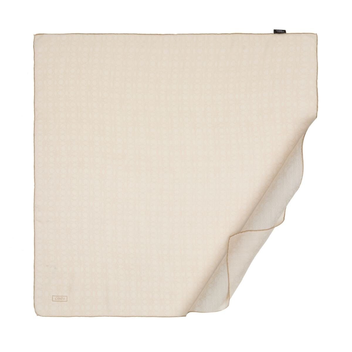 İpekevi Dört Mevsim Monogram Eşarp 04358-Krem