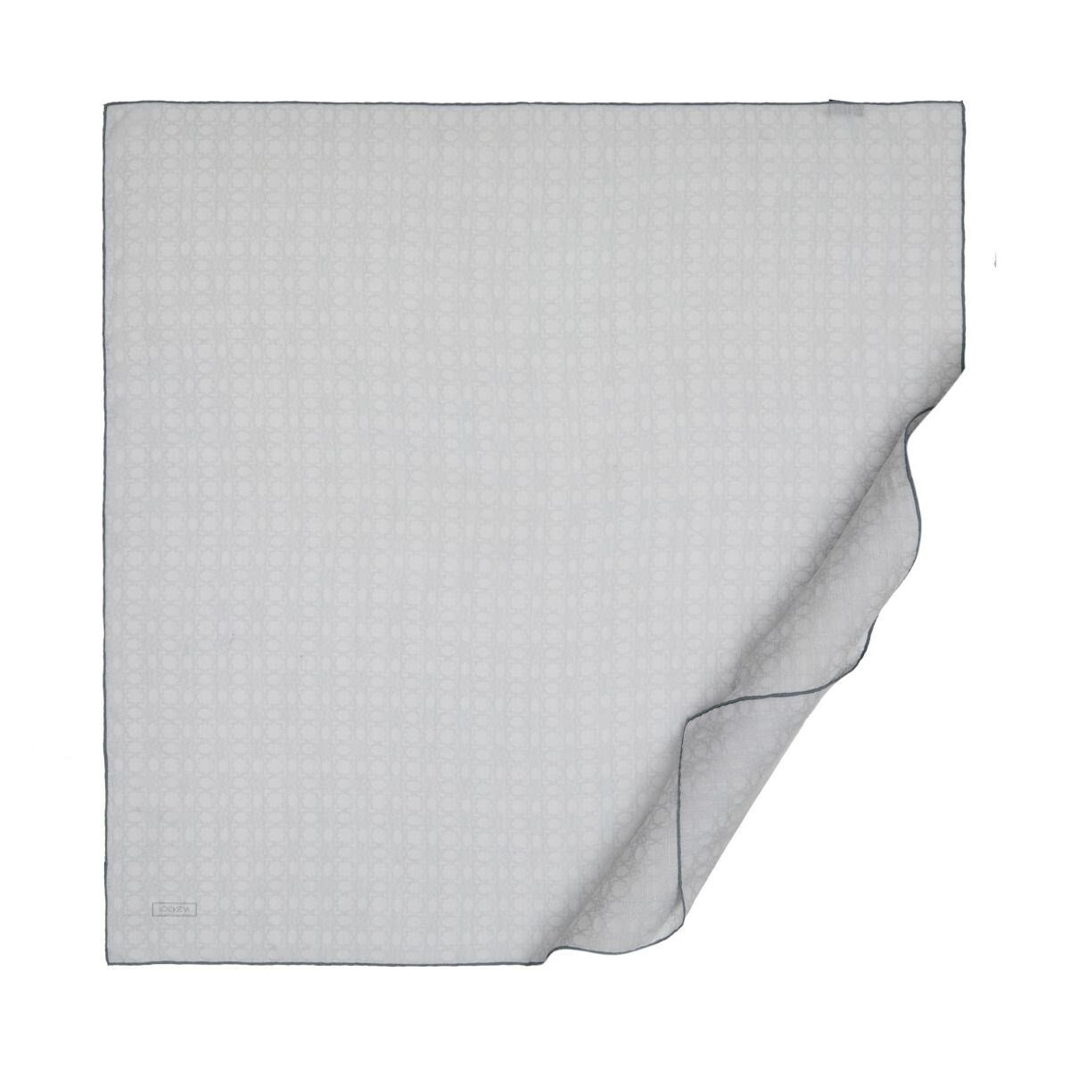 İpekevi Dört Mevsim Monogram Eşarp 04358-Buz Beyazı