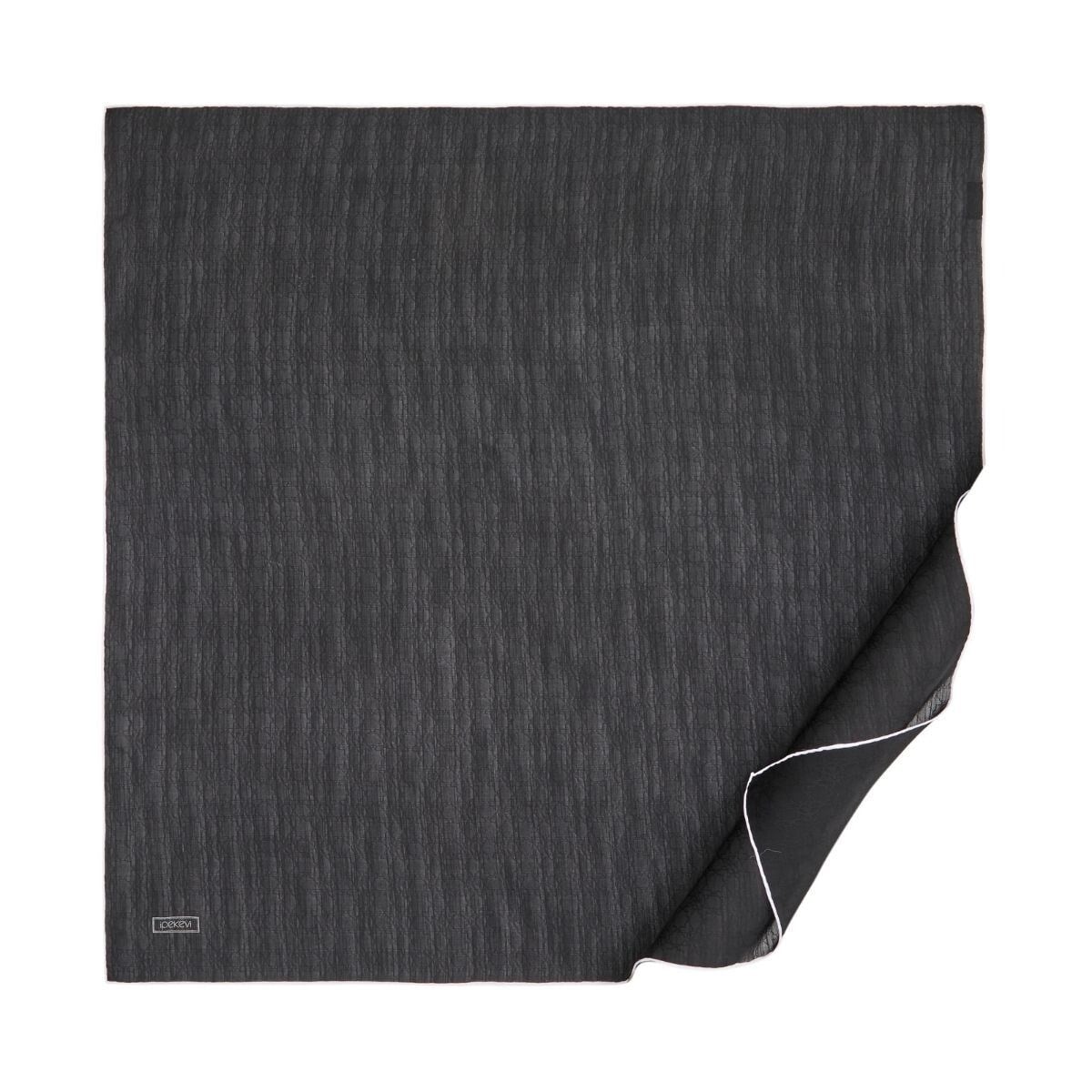 İpekevi Dört Mevsim Monogram Eşarp 04358-Siyah Beyaz