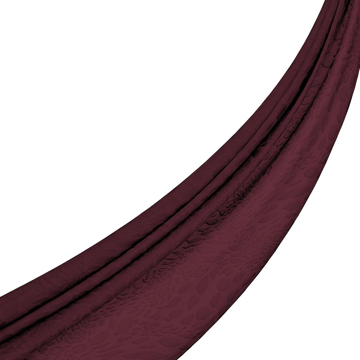 İpekevi Dört Mevsim Vahra Desenli Monogram Jakar Şal 04471-bordo