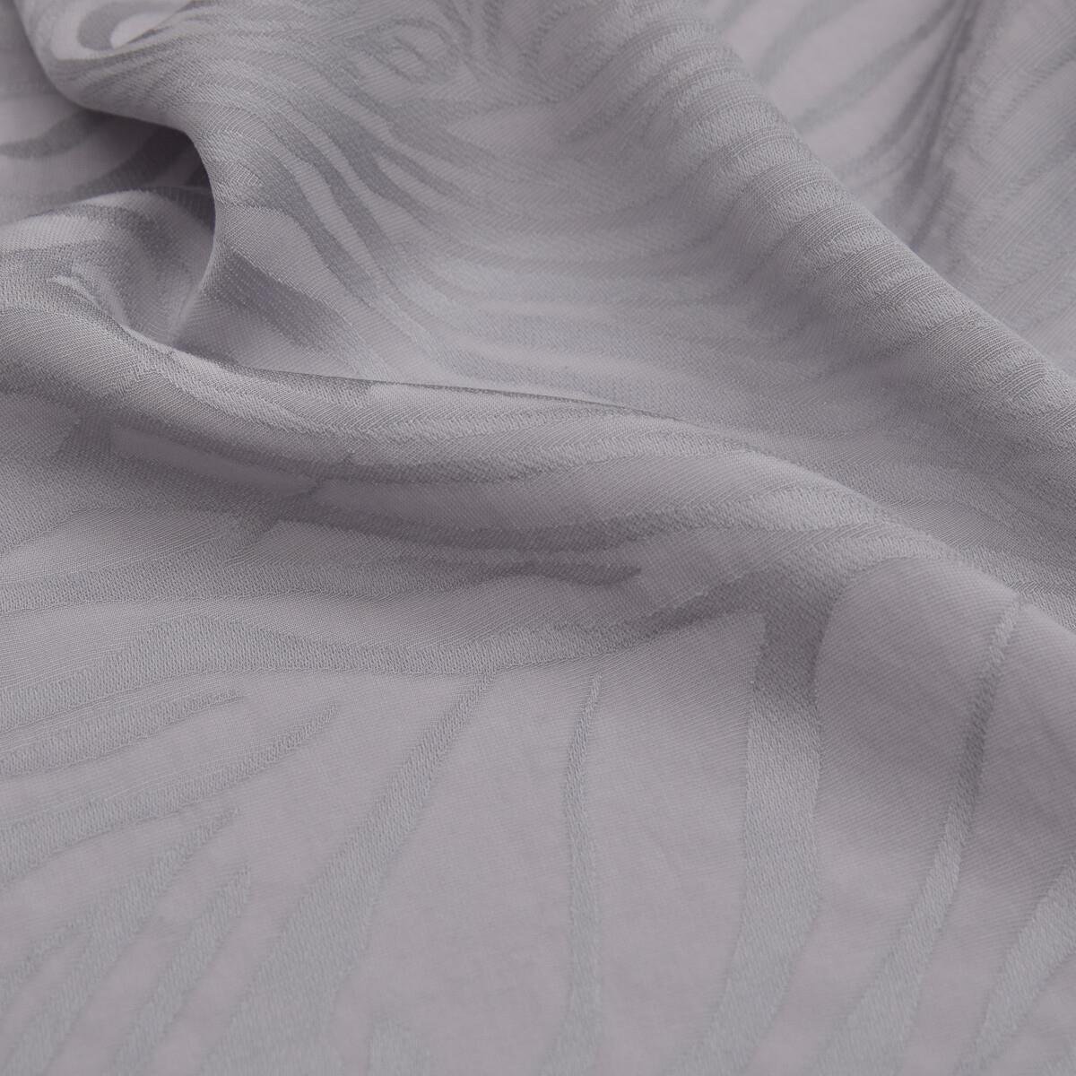 İpekevi Dört Mevsim Zebra Desenli Monogram Jakar Şal 04473-Buz Beyazı