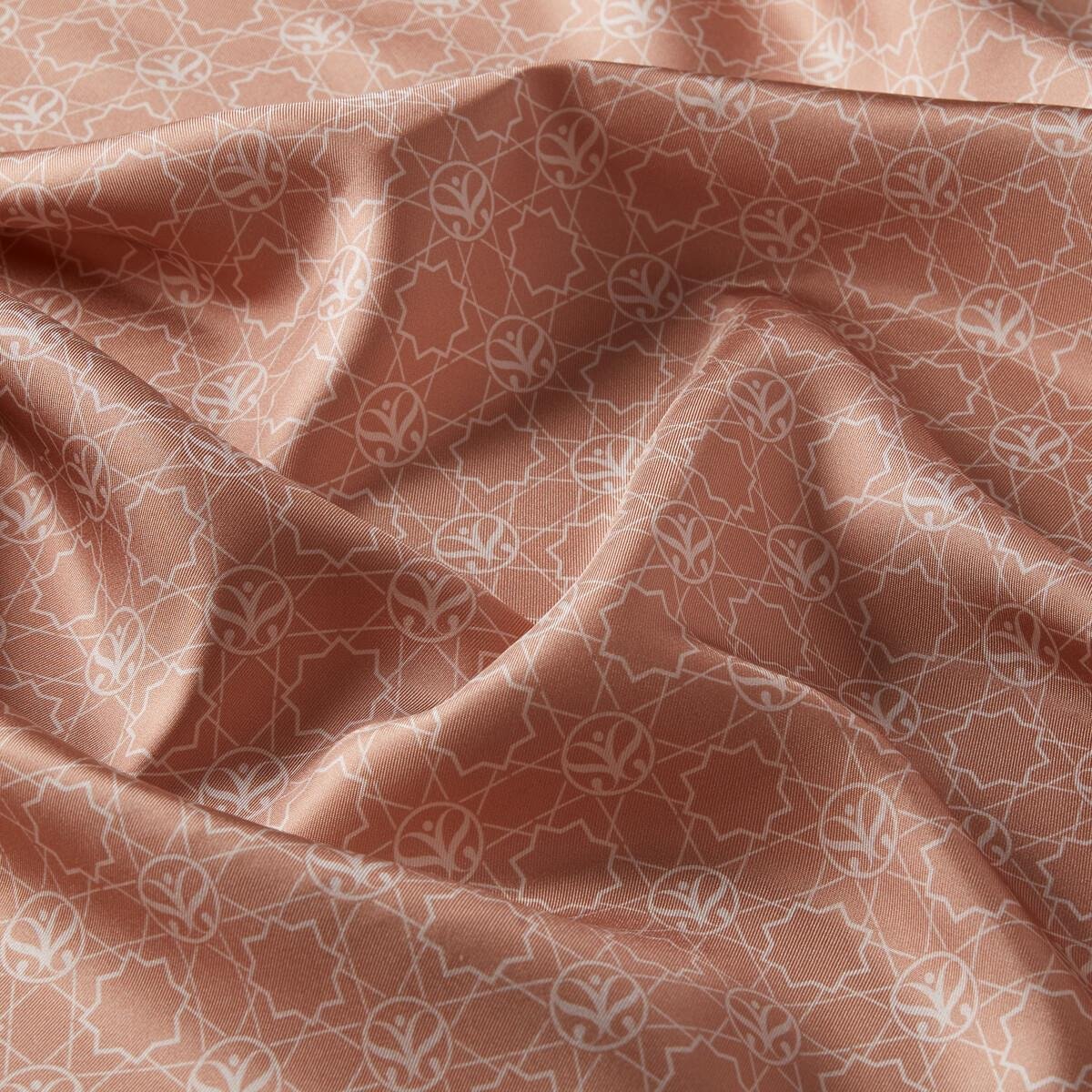 İpekevi Mini Seljuk Monogram Eşarp 01123-Şeftali